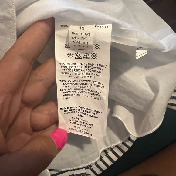 Girls short-sleeves Ermanno Scervino Junior dress. Size 10. Like new condition! - Picture 6 of 7